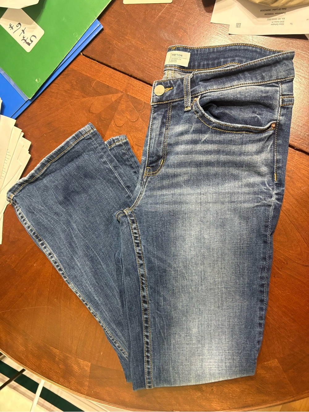 BKE Women’s Payton Blue Flare Wide Leg Jeans (28 X 29 1/2)